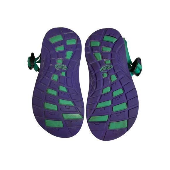 Chaco ZX1 Ecotread Sports Sandals Kids Size 5 Mint Leaf Green Aztec - Picture 8 of 8
